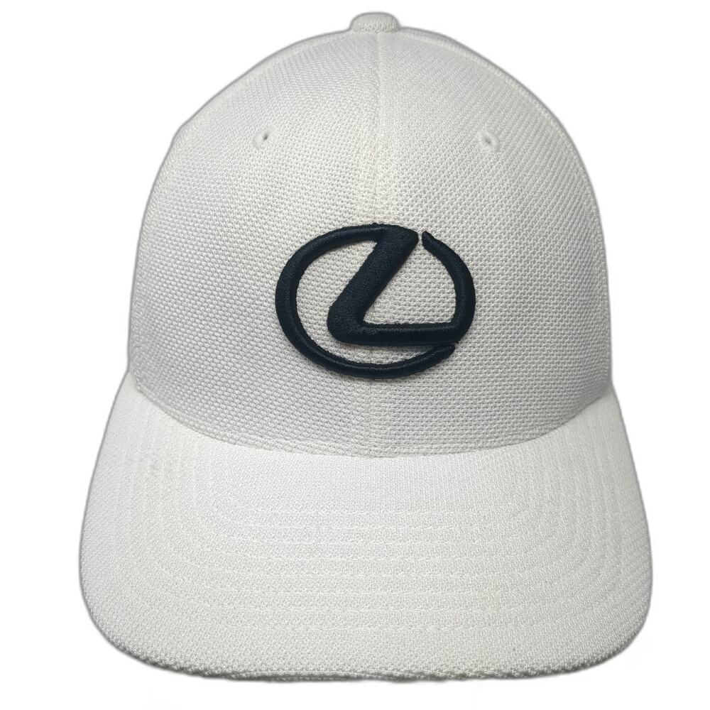 Flexfit Baseball Cap White One Size Newport Lexus Embroidered Logo Mesh hat